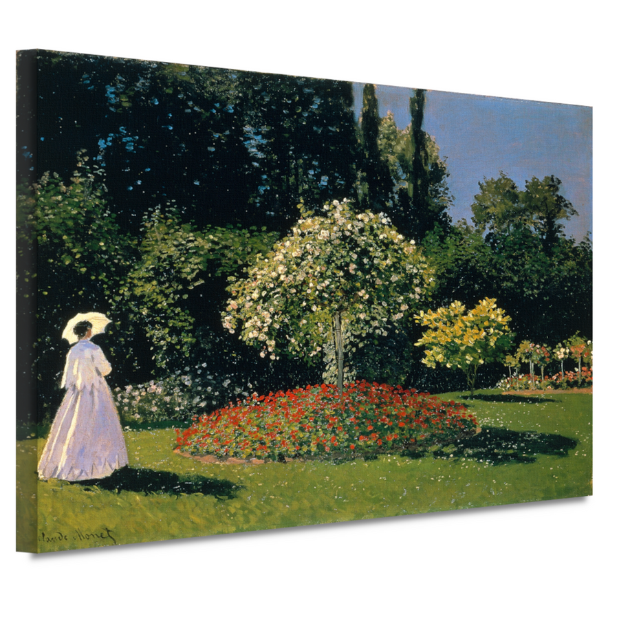 Jeanne-Marguerite Lecadre in de tuin - Claude Monet canvas