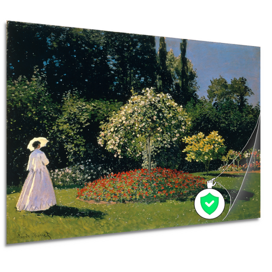 Jeanne-Marguerite Lecadre in de tuin - Claude Monet poster