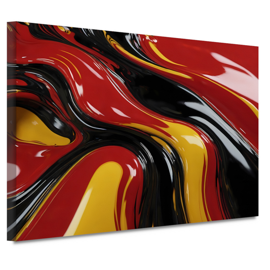 Dynamische Abstracte Samensmelting van Kleuren canvas