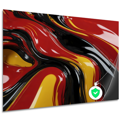 Dynamische Abstracte Samensmelting van Kleuren poster