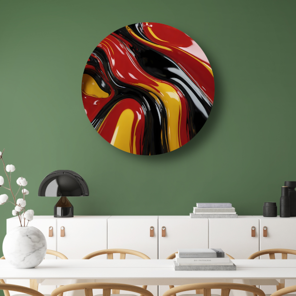 Dynamische Abstracte Samensmelting van Kleuren forex muurcirkel