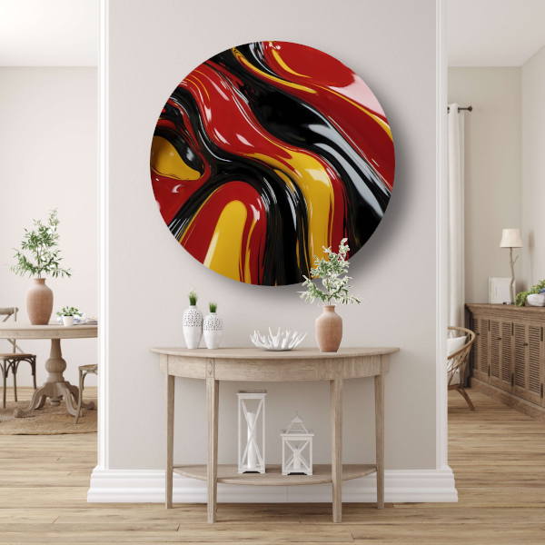 Dynamische Abstracte Samensmelting van Kleuren forex muurcirkel