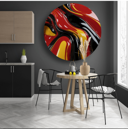Dynamische Abstracte Samensmelting van Kleuren forex muurcirkel