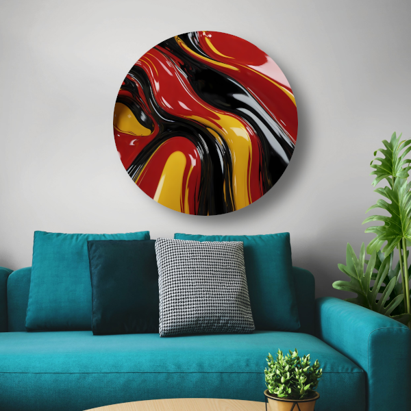 Dynamische Abstracte Samensmelting van Kleuren forex muurcirkel
