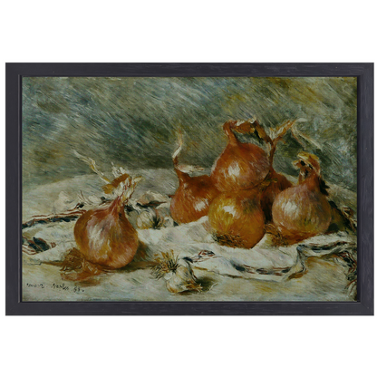 Uien - Pierre-Auguste Renoir canvas met baklijst