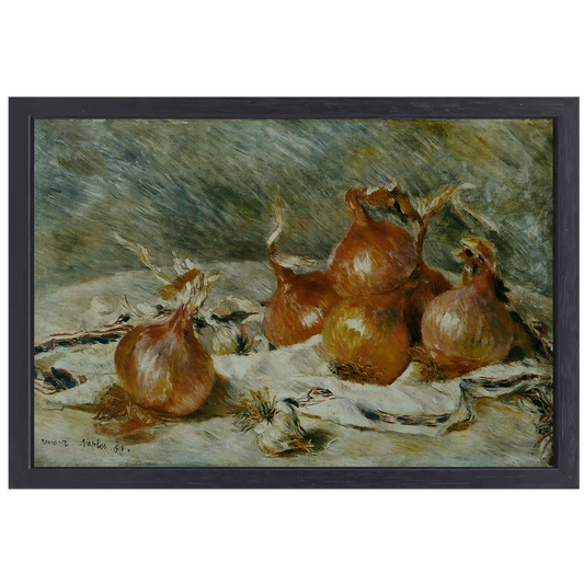 Uien - Pierre-Auguste Renoir canvas met baklijst