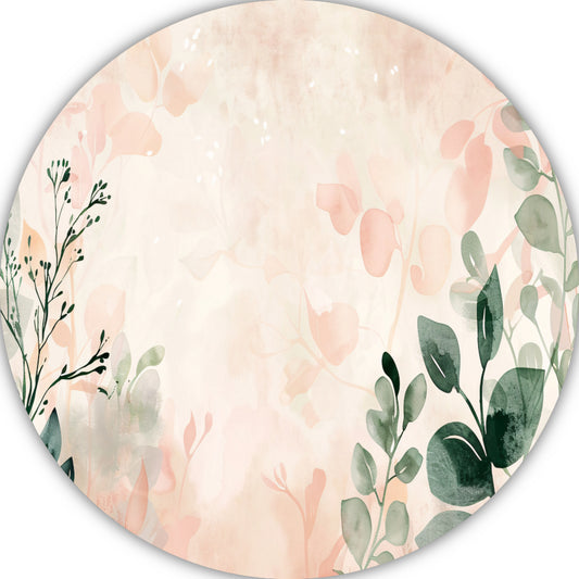 Abstracte natuur in pasteltinten ontwerp forex muurcirkel
