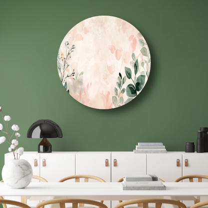 Abstracte natuur in pasteltinten ontwerp forex muurcirkel