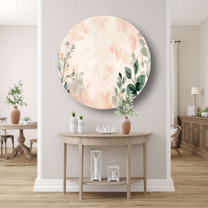 Abstracte natuur in pasteltinten ontwerp forex muurcirkel