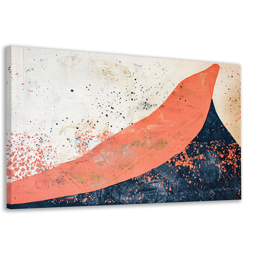 Moderne abstracte schilderij van vulkaanuitbarsting canvas