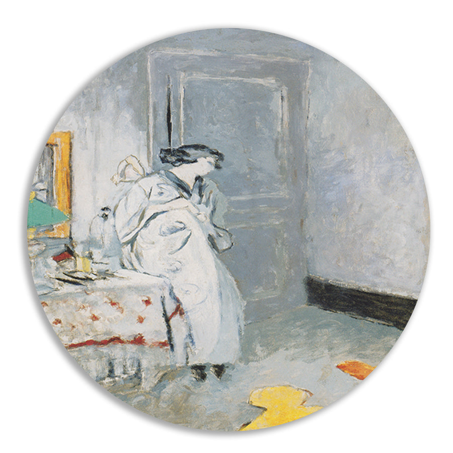 De blauwe kamer - Édouard Vuillard aluminium muurcirkel