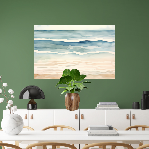 Stilte van de Ochtendgloren canvas met baklijst