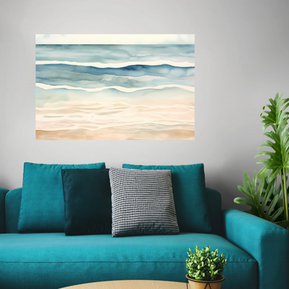 Stilte van de Ochtendgloren canvas met baklijst