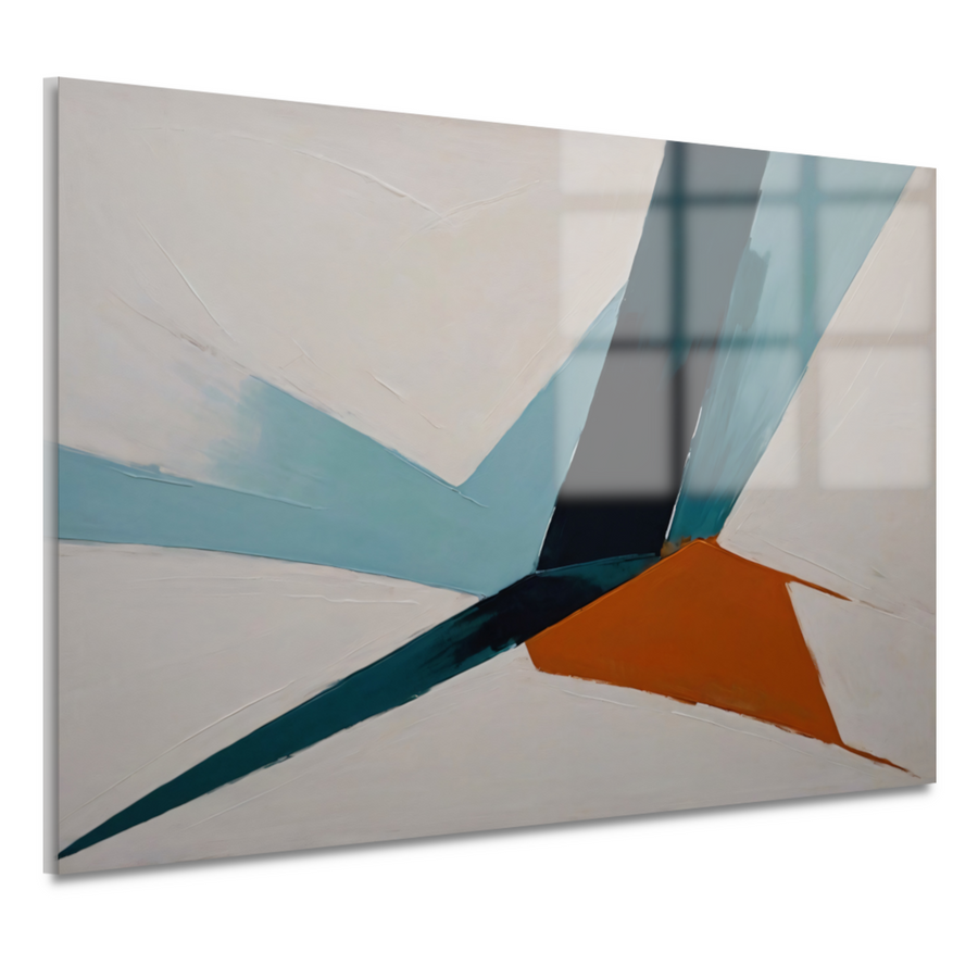 Dynamische Abstracte Compositie in Kleur acrylglas