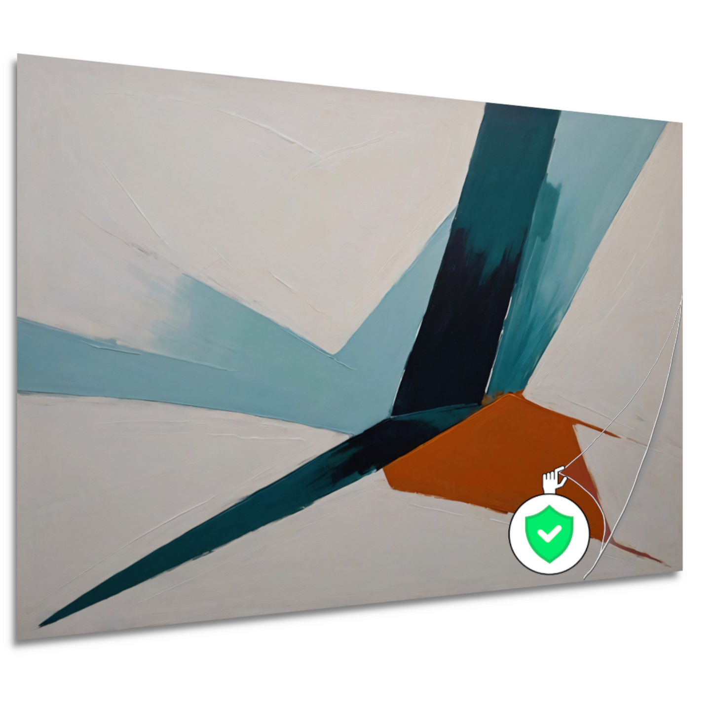 Dynamische Abstracte Compositie in Kleur poster