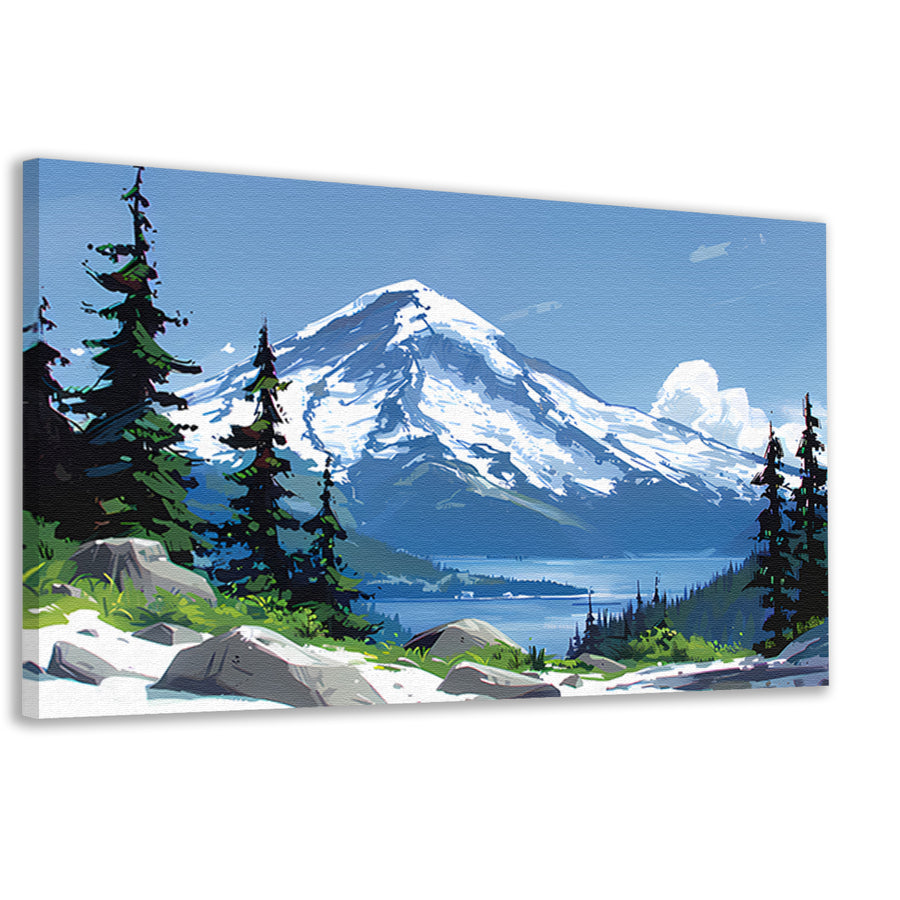 Eeuwige Sneeuwtop canvas