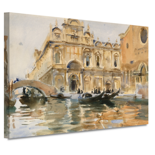 Rio dei Mendicanti, Venetië - John Singer Sargent canvas
