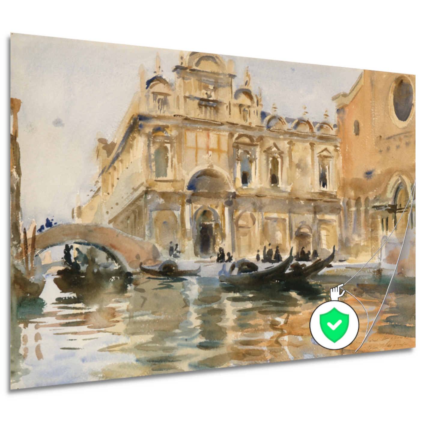 Rio dei Mendicanti, Venetië - John Singer Sargent poster