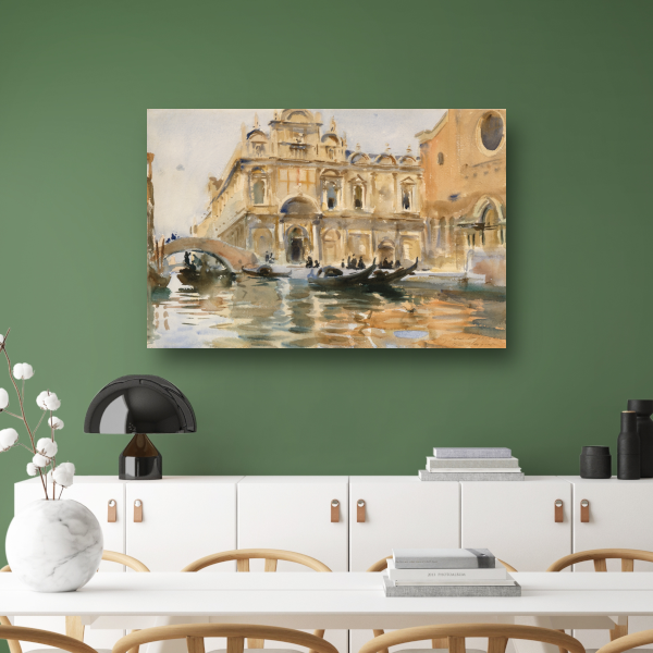 Rio dei Mendicanti, Venetië - John Singer Sargent poster