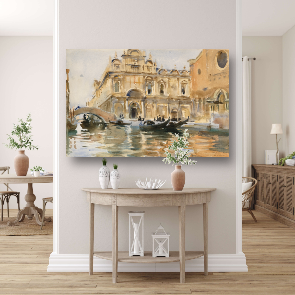 Rio dei Mendicanti, Venetië - John Singer Sargent acrylglas
