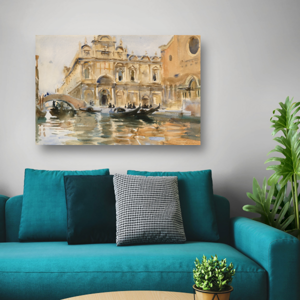 Rio dei Mendicanti, Venetië - John Singer Sargent acrylglas