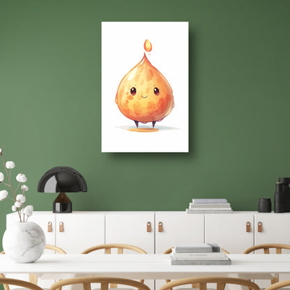 Glimlachende Honingdruppel met Warme Kleuren poster