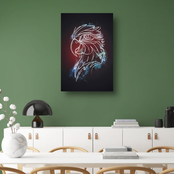 Dynamische Abstracte Adelaar in Kleur acrylglas