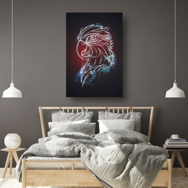 Dynamische Abstracte Adelaar in Kleur acrylglas