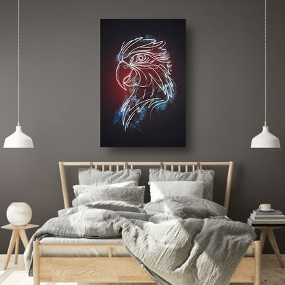 Dynamische Abstracte Adelaar in Kleur acrylglas
