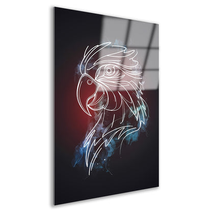 Dynamische Abstracte Adelaar in Kleur acrylglas