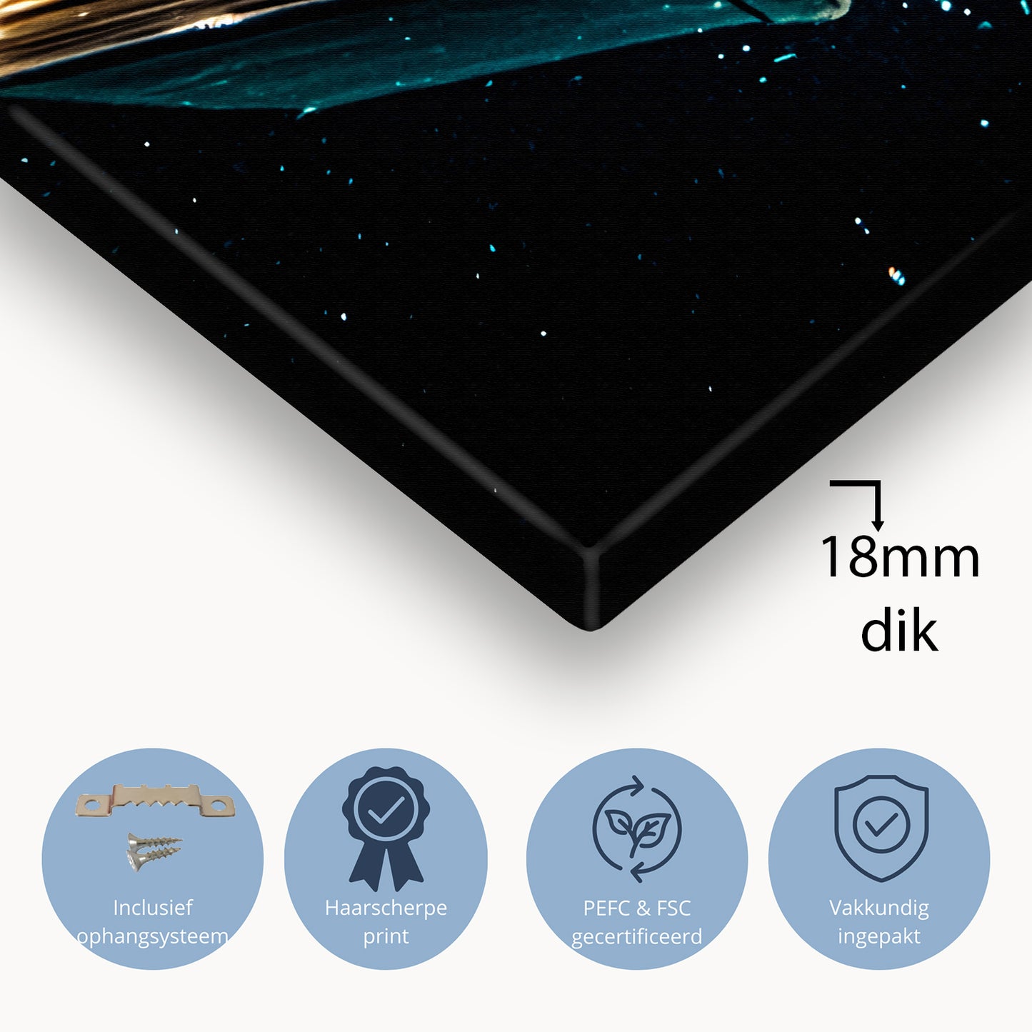 Dromerige boeken onder water canvas