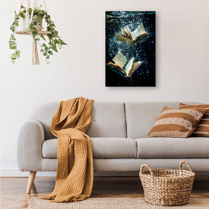 Dromerige boeken onder water poster